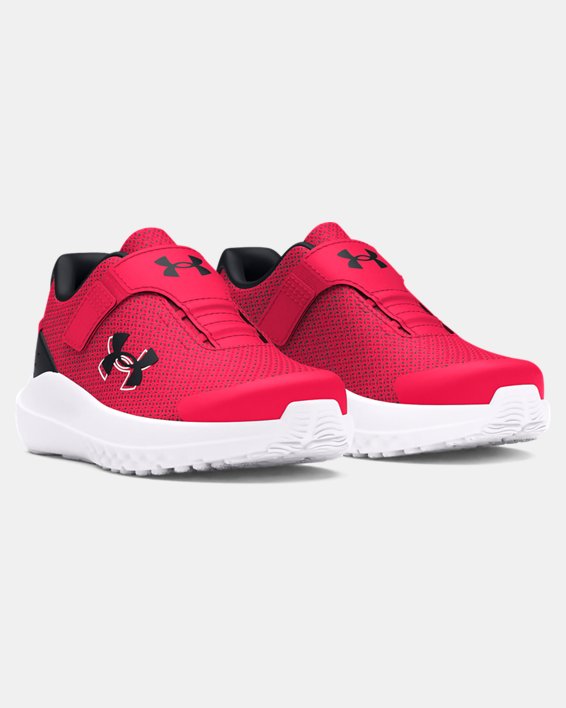 Chłopięce buty do biegania Infant UA Surge 4 AC, Red, pdpMainDesktop image number 3